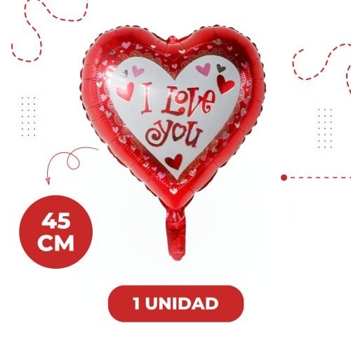 Pack 5 globos In Love Oso y corazones - Imagen 2