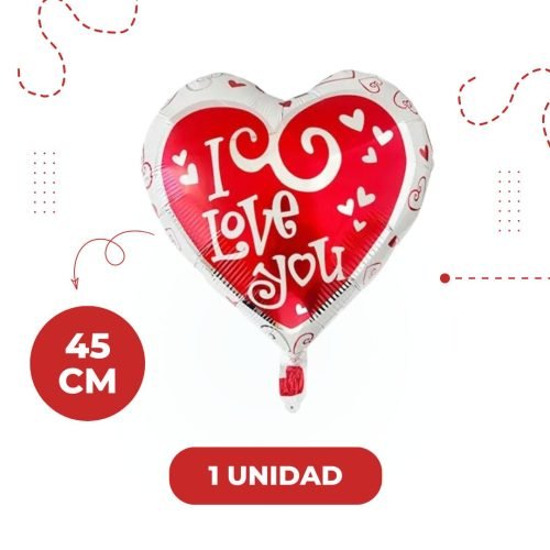 Pack 5 globos In Love Oso y corazones - Imagen 3