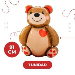 Pack 5 globos In Love Oso y corazones