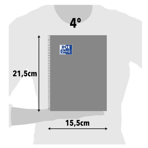 Pack 5 cuadernos Oxford A5 pauta 2,5 - Imagen 5