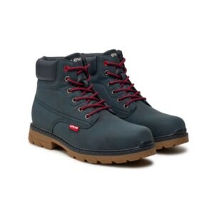 Botas Levi's para Niño – Calzado Casual de Piel Azul Oscuro con Suela de Goma Antideslizante