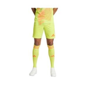 Short de Fútbol Adidas Tiro 24 – Pantalón Corto Deportivo Transpirable para Hombre, Amarillo Neón