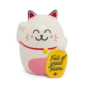 Hucha de Cerámica Mr. Wonderful - Gato Maneki-neko "Full of Great Plans