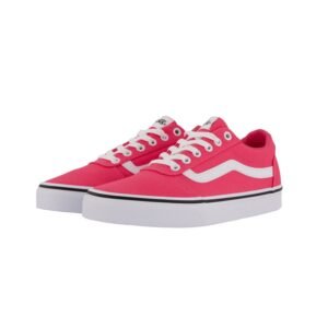 Tenis Vans Ward para Mujer - Sneakers de Lona Color Rosa Intenso Originales