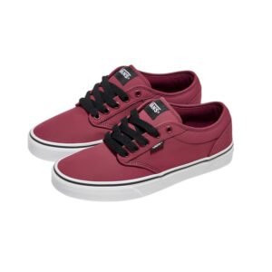 Tenis Vans Atwood Vinotinto para Hombre – Calzado Original con Cordones Negros y Suela Waffle