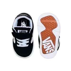 Zapatillas Vans Kids Hylane V  Ward - Negro/Blanco con Cierre de Contacto